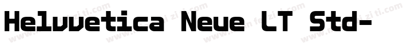 Helvvetica Neue LT Std字体转换